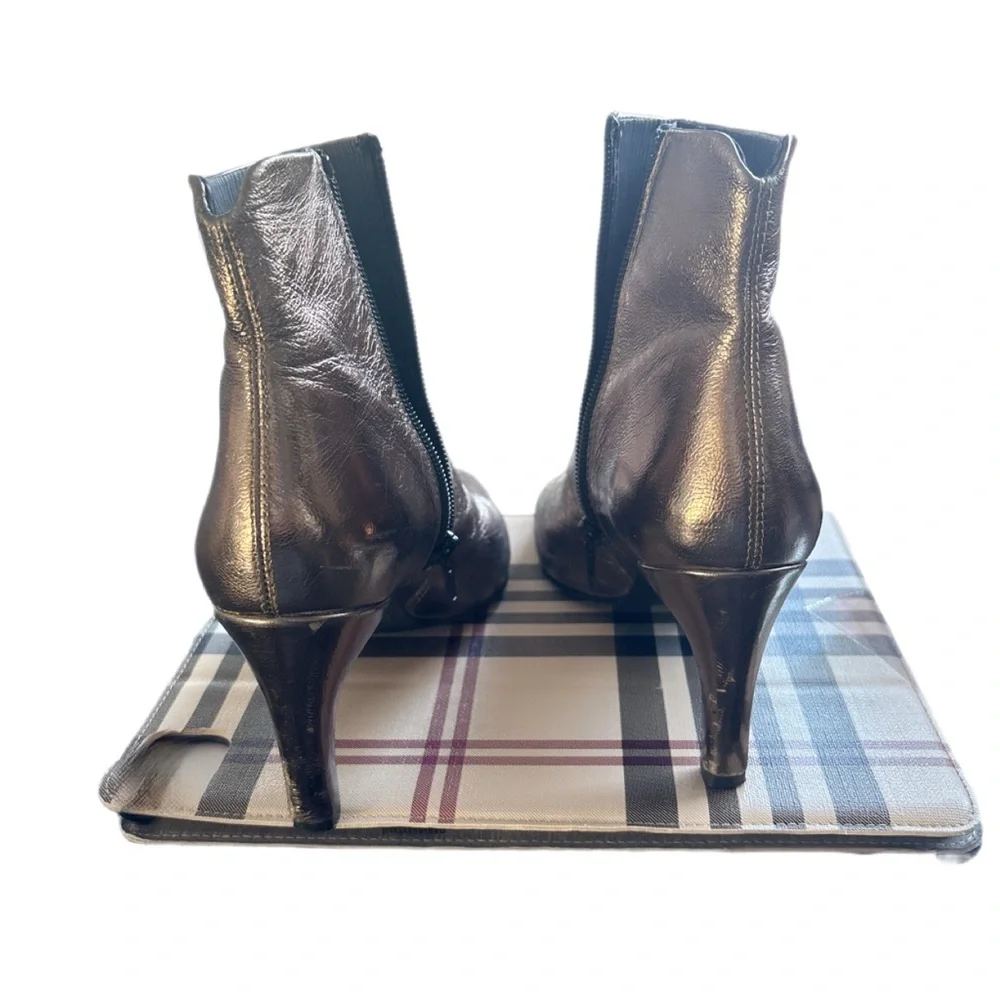 vagabond shoemakers metallic bronze ankle boots – size 38 (us 7) - Picture 2 of 12